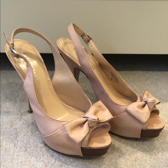blush slingback heels